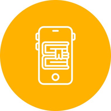 akıllı telefon simgesi, vektör illüstrasyonu basit tasarım