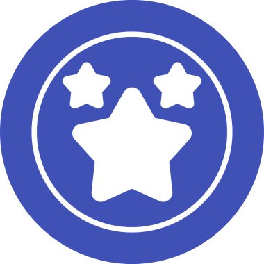 Yıldız simgesinin vektör illüstrasyonu