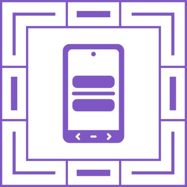 cep telefonu simgesi, vektör illüstrasyon tasarımı 