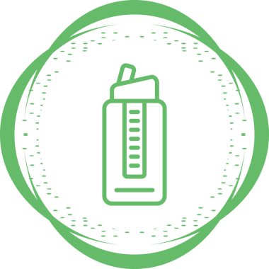 şişe ikonu vektör illüstrasyonunu kapat 