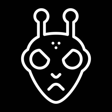  uzaylı vektör ağı simgesi