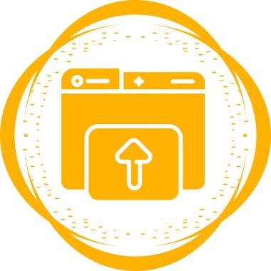 Dizin için web simgesi vektör illüstrasyonu yükleniyor