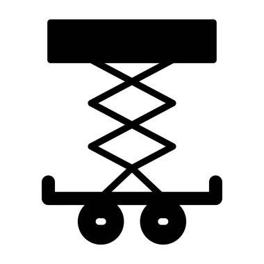 Araba Kaldırıcı simgesinin vektör illüstrasyonu         