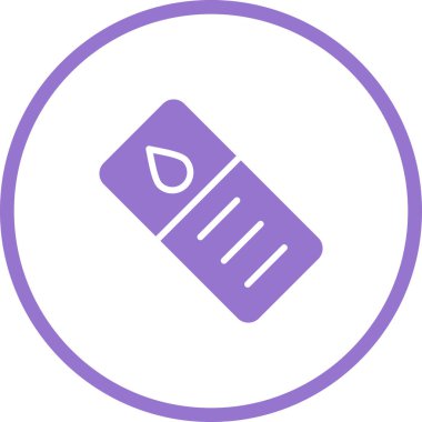 mikroskop slayt simgesi, web illüstrasyonu basit tasarım