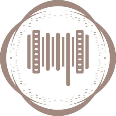 Kablo Roller simgesi, vektör illüstrasyonu