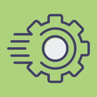 Beyaz arkaplanda hızlı yanıt simgesi izole edildi 