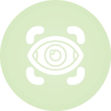 Retina tarayıcısı. Web simgesi basit illüstrasyon