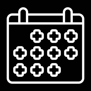  Takvim. Web simgesi vektör illüstrasyonu