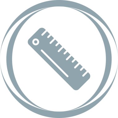 cetvel simgesinin vektör illüstrasyonu