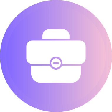 Evrak çantası işareti, portföy düğmesi, çanta veya bavul simgesi. 