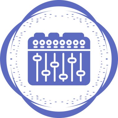 Ses Karıştırıcı simgesinin vektör çizimi 