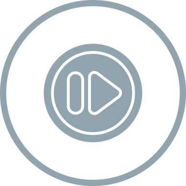 Hızlı ileri düğme vektör illüstrasyonu