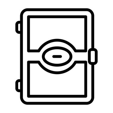 Kapı simgesinin vektör illüstrasyonu