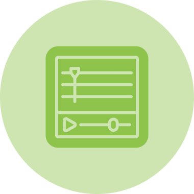 Zaman Çizgisi Web simgesi vektör çizimi