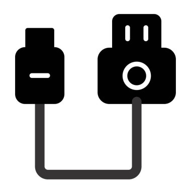 usb simgesi, web tasarımı için illüstrasyon