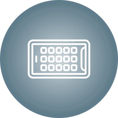 Tablet modern simgesinin vektör illüstrasyonu