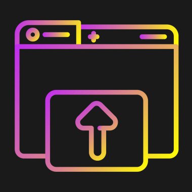 Dizin için web simgesi vektör illüstrasyonu yükleniyor