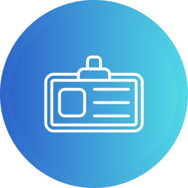 Kartvizit simgesinin vektör illüstrasyonu 