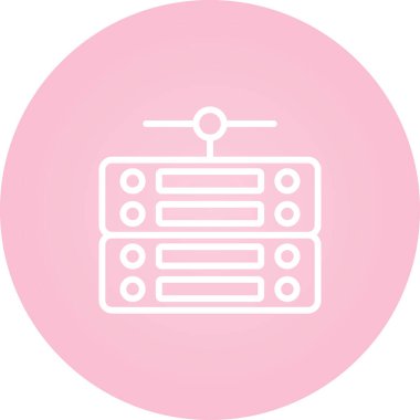 Sunucu web simgesi, vektör çizim