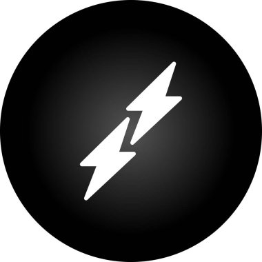 Yıldırım Ağı simgesi, basit vektör illüstrasyonu