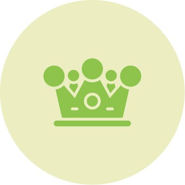 Taç simgesi, ağ basit illüstrasyon