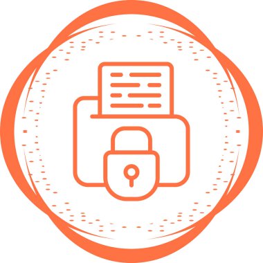 Secure Folder icon, vector illustration