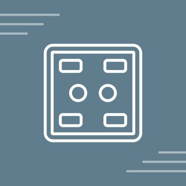 soket simgesi web basit illüstrasyon