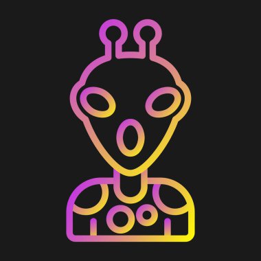  uzaylı vektör ağı simgesi