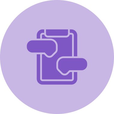 Mesaj Hizmeti Web simgesi vektör illüstrasyonu