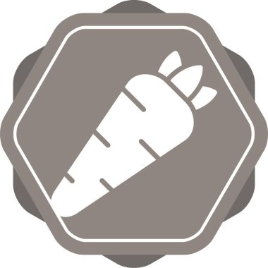 Havuç besin simgesi web illüstrasyonu