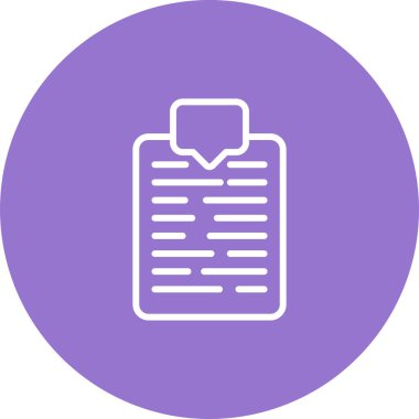 Bir Belge Etiketleme simgesinin vektör illüstrasyonu