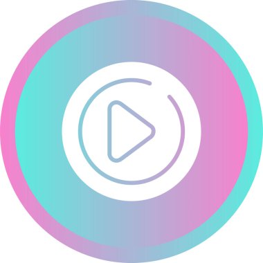 Web simgesi çal, basit vektör illüstrasyonu