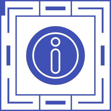 Bilgi. Web simgesi basit illüstrasyon 