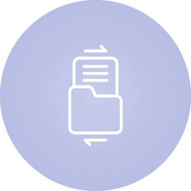 Dosya paylaşım simgesi, vektör illüstrasyonu 