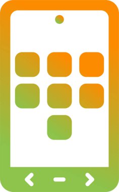 Simge Uygular. Uygulamalar Pictogram. Programlar İmza, Vektör İllüstrasyonu