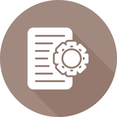 Dosya simgesinin vektör illüstrasyonu 