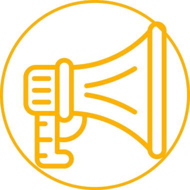 Hoparlör basit web simgesi, vektör illüstrasyonu 