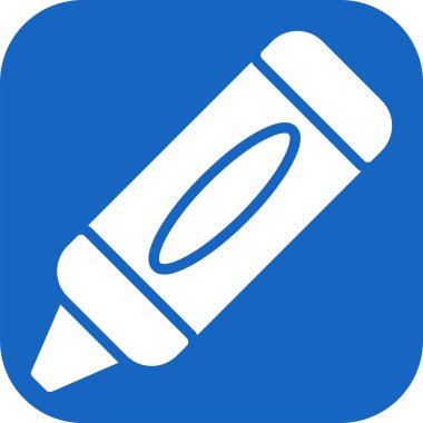 Crayon web simgesinin vektör illüstrasyonu
