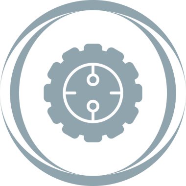 Teçhizat Web simgesi basit illüstrasyon