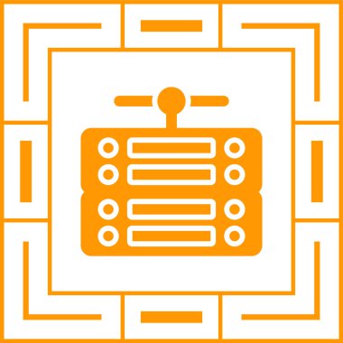 Sunucu web simgesi, vektör çizim