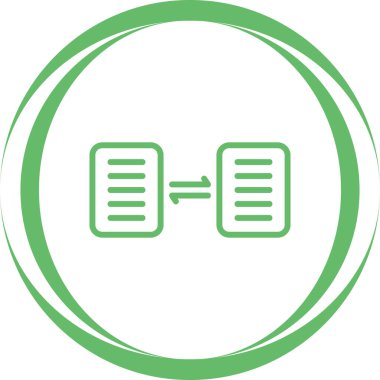 Belge Paylaşımı simgesinin vektör çizimi 