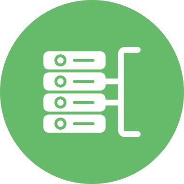 Veritabanı Simgesi Vektör illüstrasyonu 