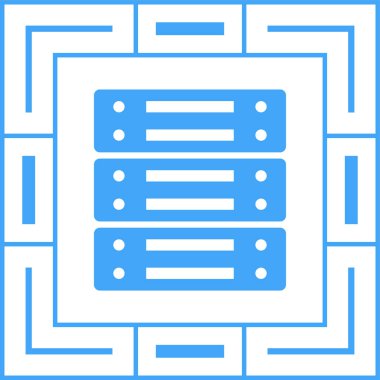 Sunucu web simgesi, vektör çizim