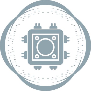 Kablo bezi. Web simgesi basit illüstrasyon