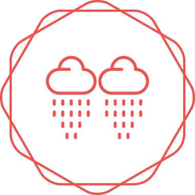  Raind simgesi basit illüstrasyon