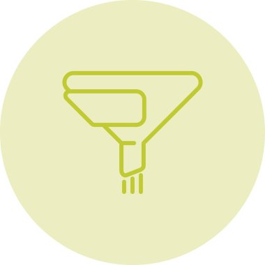 Filtre ağ simgesi, basit vektör illüstrasyonu