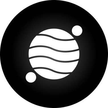 Gezegen simge vektör çizim 