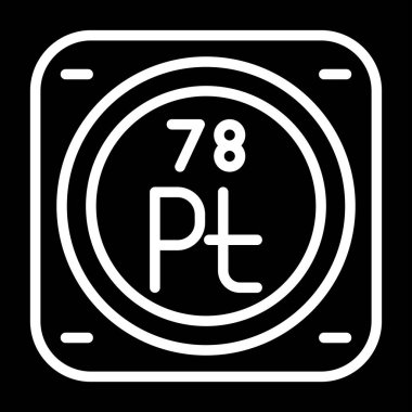 Platin kimyasal elementin web çizimi