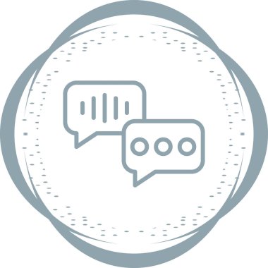 Konuşma baloncukları simgesi, vektör illüstrasyonu 