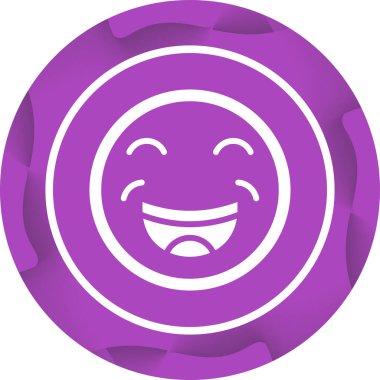 Gülümseme simgesi vektör illüstrasyonu 